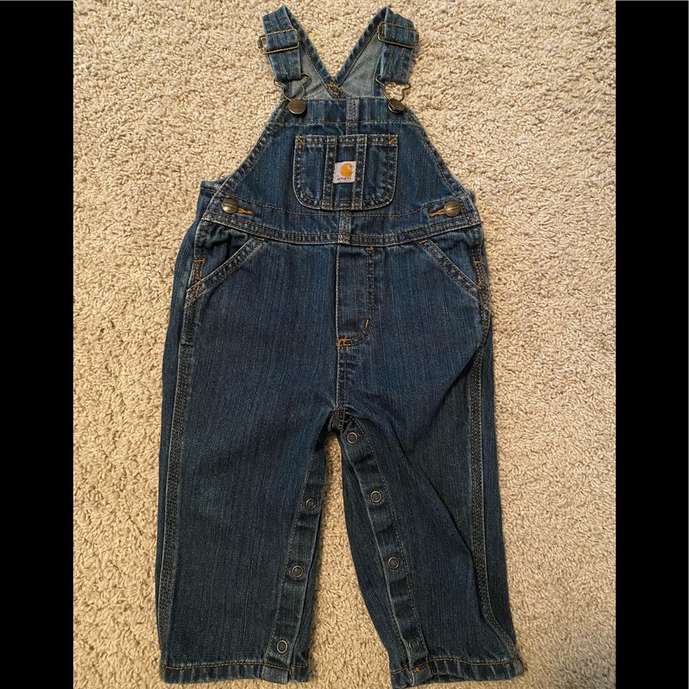 Carhartt denim overalls 12 months